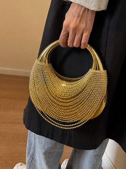 Tasseled Solid Color Handbags Bags