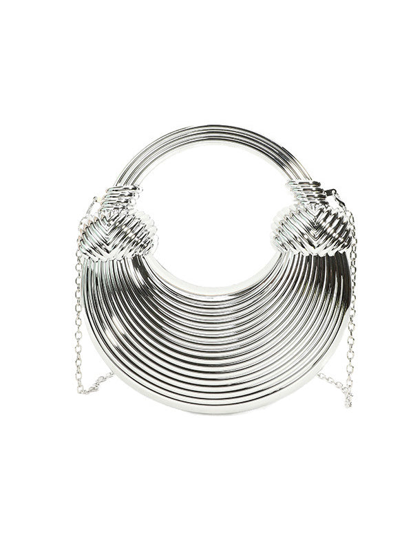 Chains Geometric Shiny Bags