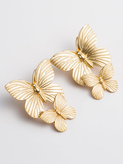 Boucles d'oreilles pendantes en forme de papillon Normcore 