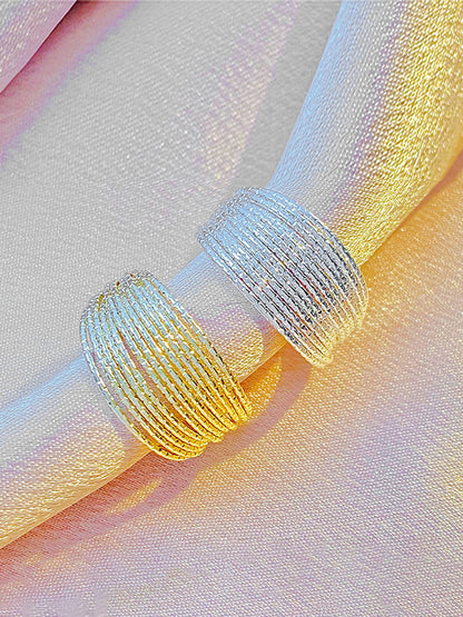 Bagues creuses réglables à paillettes de couleur unie, accessoires 