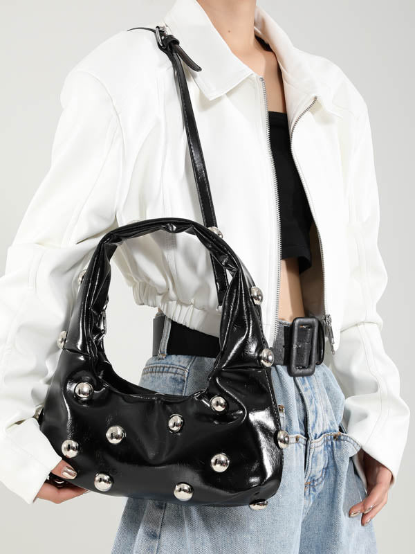 Geometric Rivet Handbags Shoulder Bags