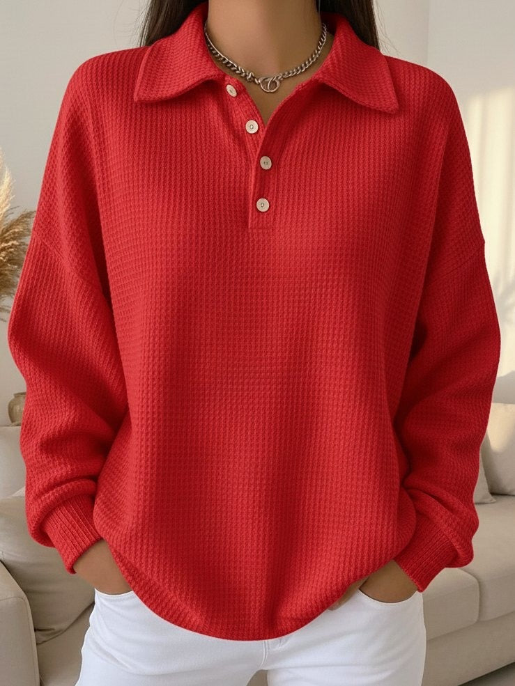 Sky™ | Textured Polo Sweater – Esssen