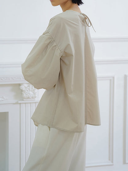 Halbarm Lose Einfarbig V-Ausschnitt Blusen &amp; Hemden Tops 