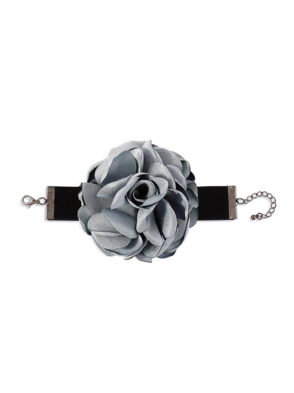 Flower Shape Bracelet Accessories BLUE GRAY One_size