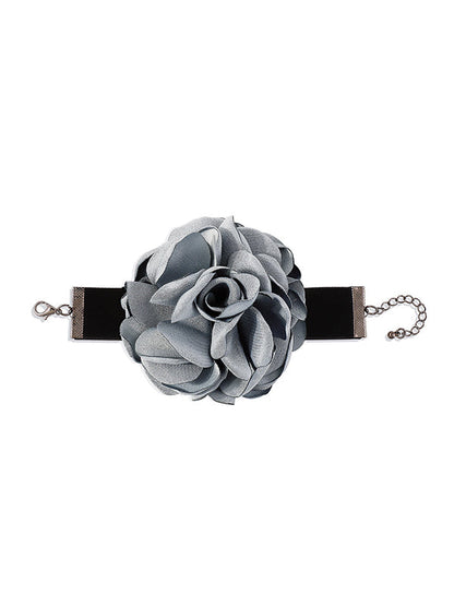 Flower Shape Bracelet Accessories BLUE GRAY One_size
