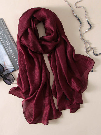 Wrap Keep Warm Solid Color Sun Protection Scarf