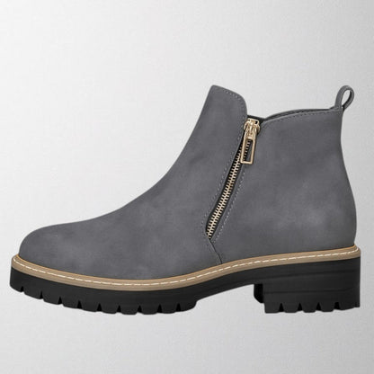 Elma™ | Women's shoe with round toe and side zip fastening
