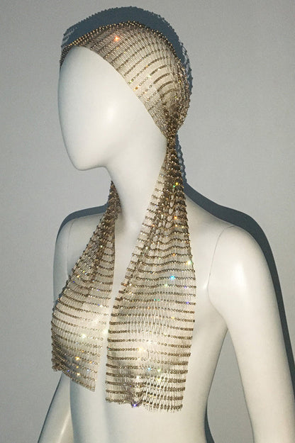 Party Art Rhinestone Hair Net One Size 2#