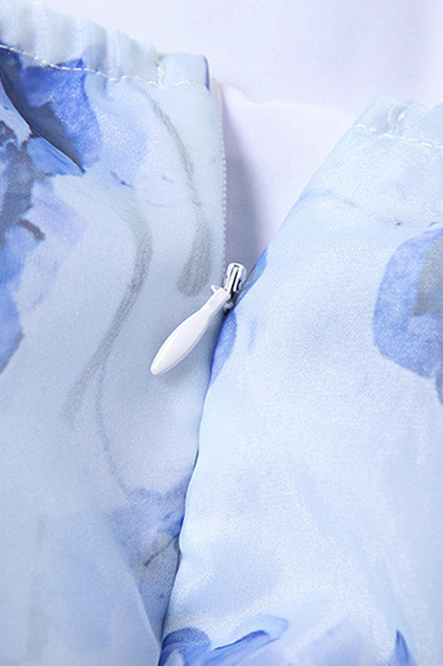 Marissa Oversized Bow Tiered Mini Dress