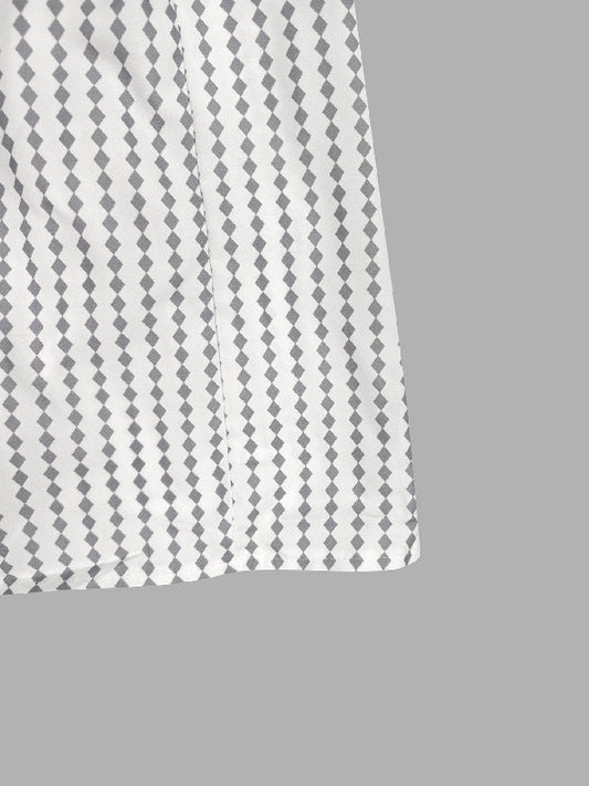 Long Sleeves Loose Buttoned Split-Side Striped Lapel Maxi Dresses Shirt Dress