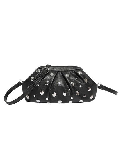 Pleated Rivet Split-Joint Mini Bags Shoulder Bags