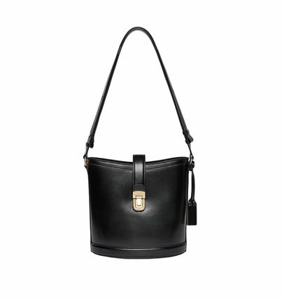 Women Designer Leather Bucket Bag | Shoulder Bag Black