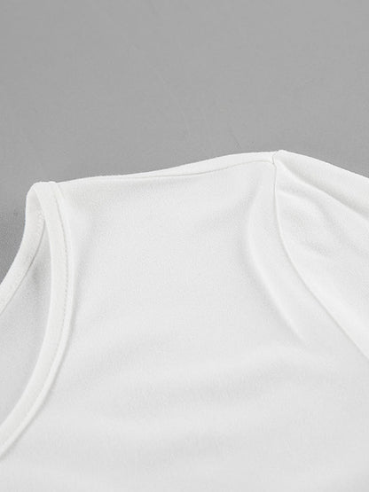 Long Sleeves Skinny Pleated Solid Color Round-Neck T-Shirts Tops