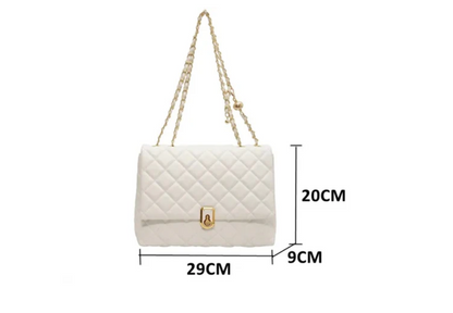 Women Quilted Leather Bag | Classic Flap Crossbody Bag