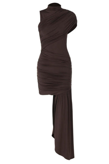 Ruched Glamour Mini Dress