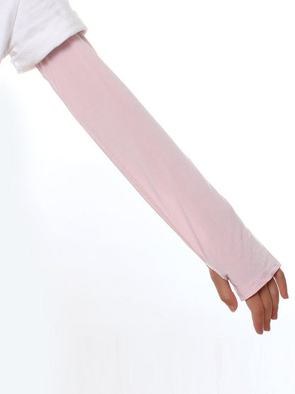 Ice Silk Sun Protection Simple Solid Color Sleevelet