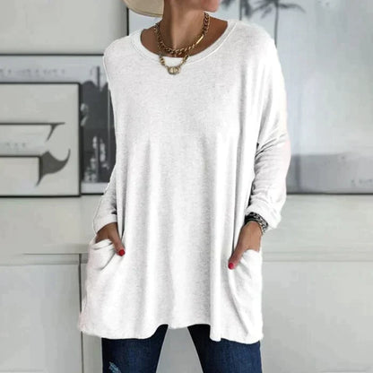 Ruby | Women's Oversized Long Sleeve Tunic Top with Pockets