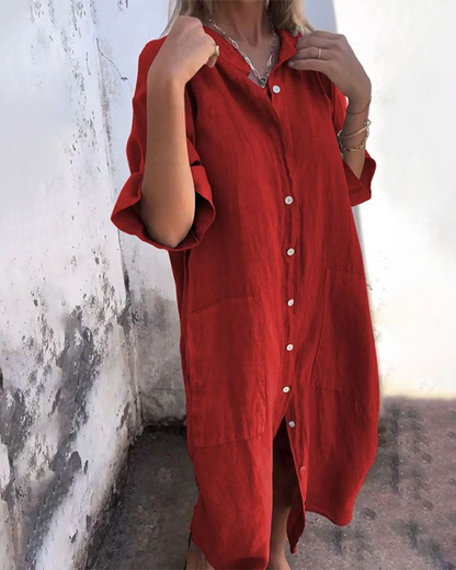 Valerie™ | Boho Shirt Dress