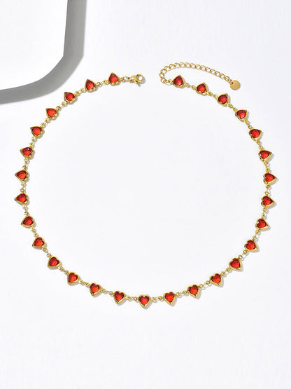 Heart Shape Bracelet Accessories Necklaces Accessories Two Pieces Set