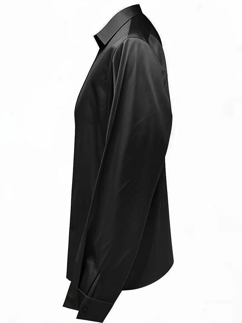 Eva™ | Premium V-Neck Satin Blouse