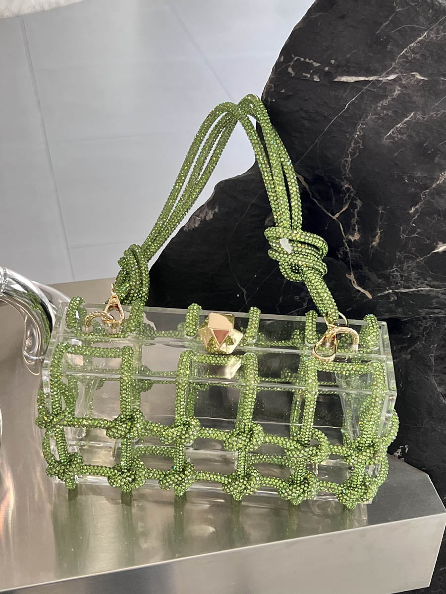 Shiny Geometric Satchels Bags
