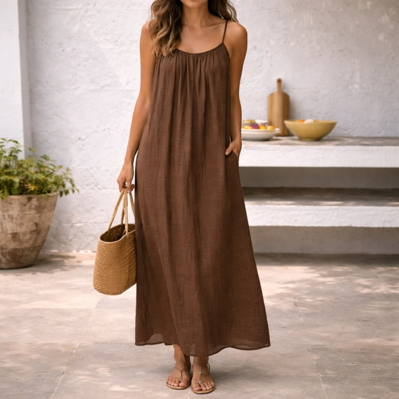 Lena | Women's Maxi Dress Spaghetti Strap Sundress