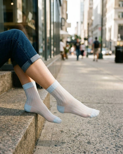 5-Pack Soft Horizon Sheer Socks