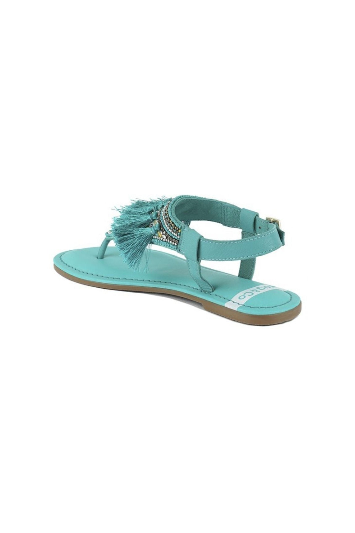 Risha Genuine Leather Tassel Sandals