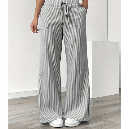 Amber™ | Striped Pant With Pockets