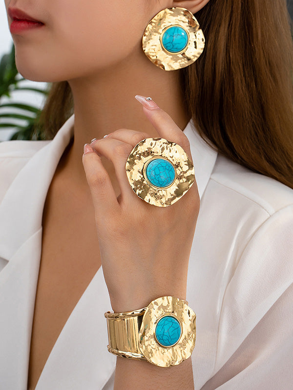 Flower Shape Bracelet Accessories Drop Earrings Rings Accessories