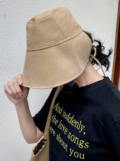 Going Out Solid Color Sun Protection Fisherman Hat