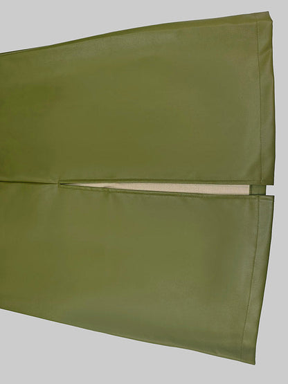 A-Line Loose Belted Solid Color Skirts Bottoms