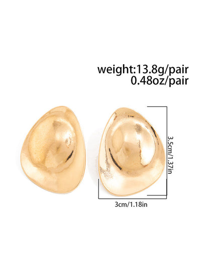 Geometric Shiny Water Drop Earrings Accessories
