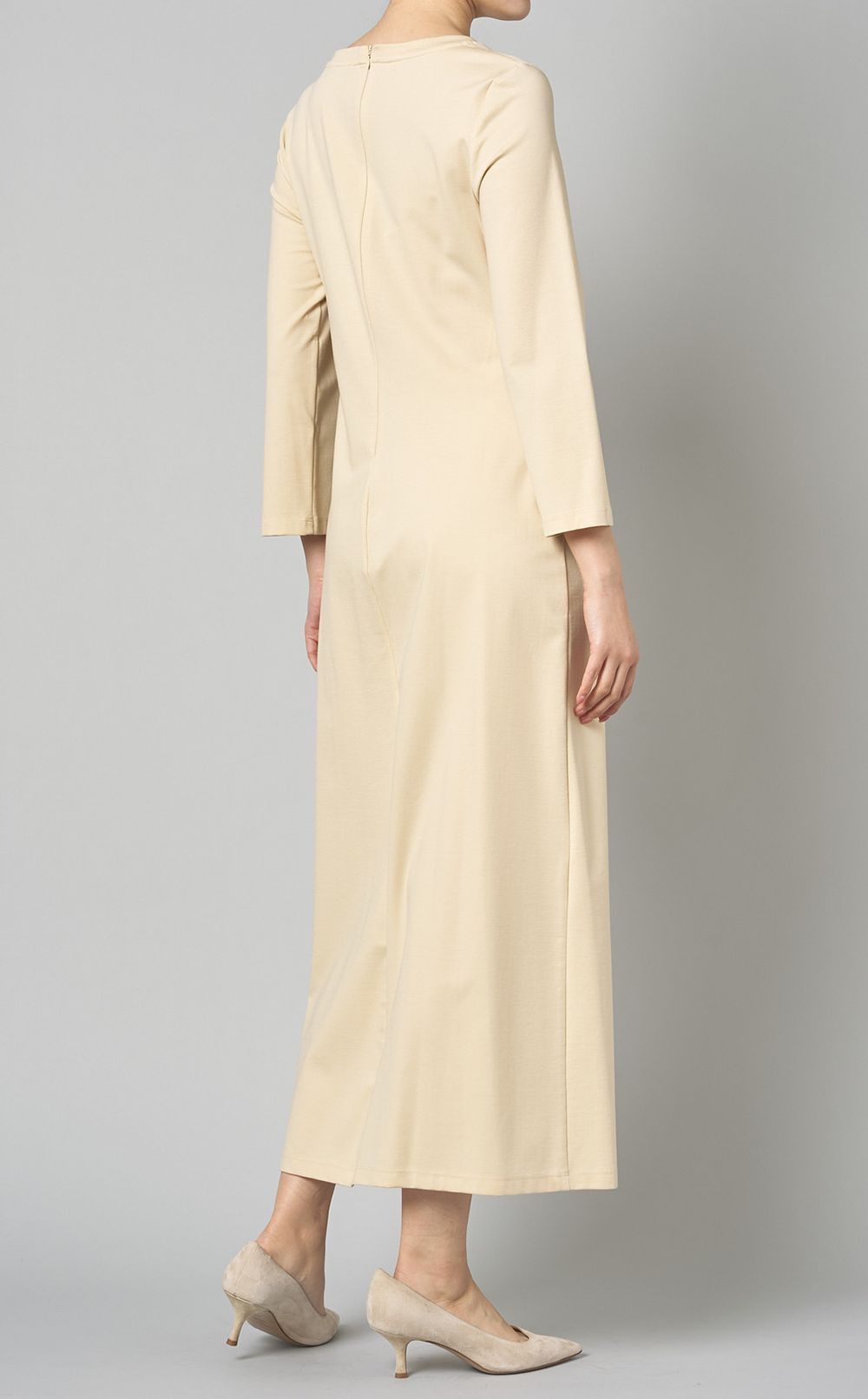 Side Pleated Knit Dress