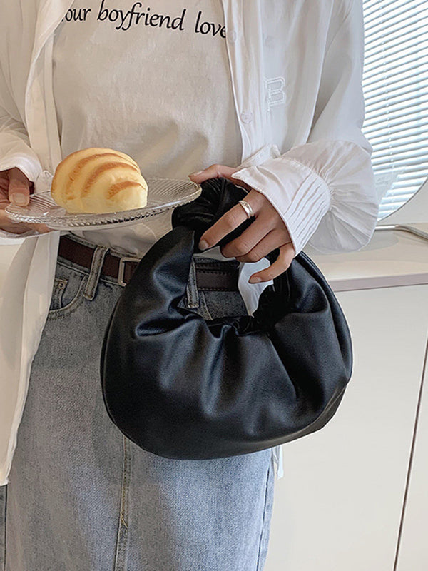 Bowknot Plissee Einfarbig Handtaschen Zubehör 
