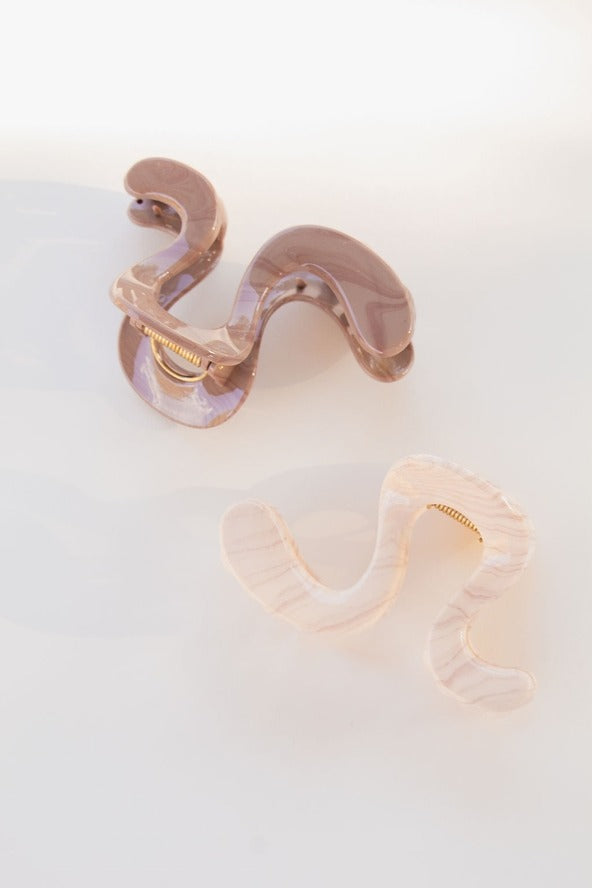 Swirly Fall Claw Clip