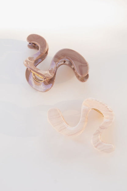 Swirly Fall Claw Clip