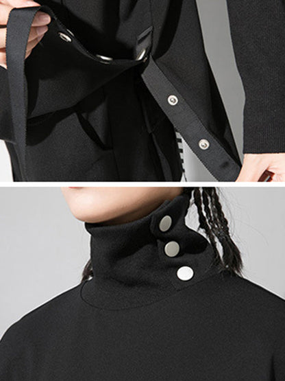 Original Solide Stehkragen T-Shirts Tops 