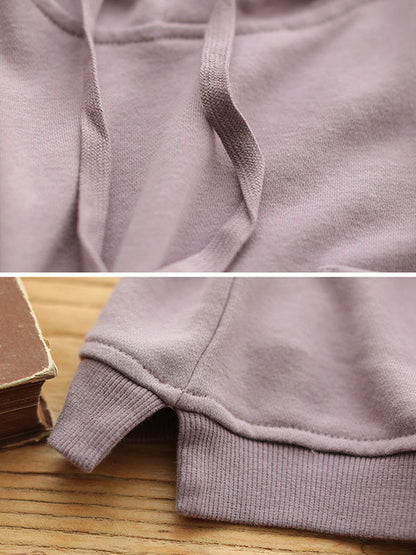 Artistic Retro Solid Hooded Vest