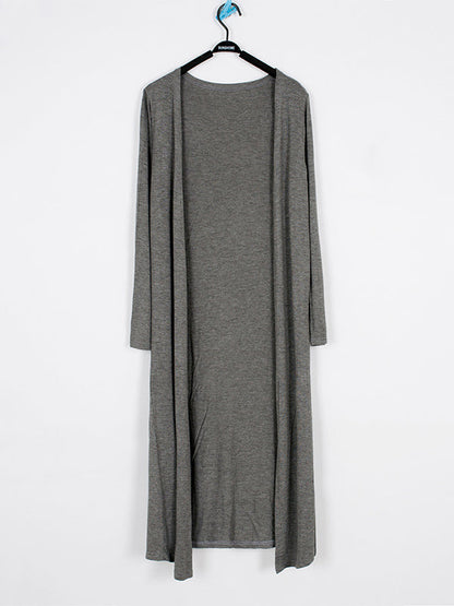 Casual Loose Long Sleeves Solid Color Outerwear