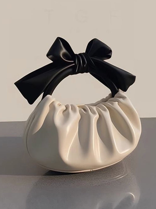Bowknot Pleated Split-Joint Bags Bags Accessories Handbags