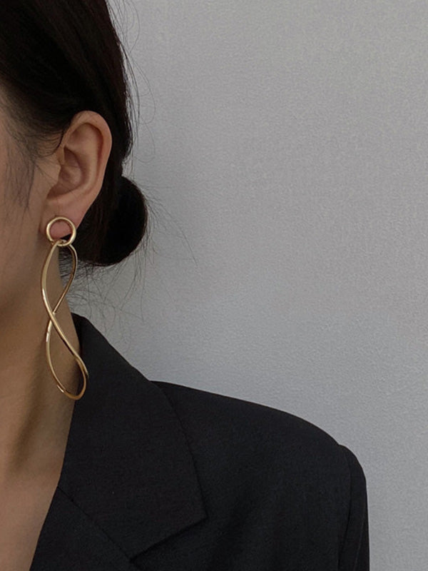 Statement Schlichte, schicke, geometrische Ohrringe 