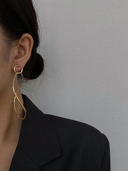 Statement Schlichte, schicke, geometrische Ohrringe 