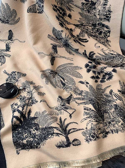 Imitation Cashmere Shawl Printed Warm Scarf
