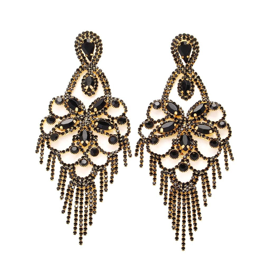 Angelica Diamante Statement Earrings