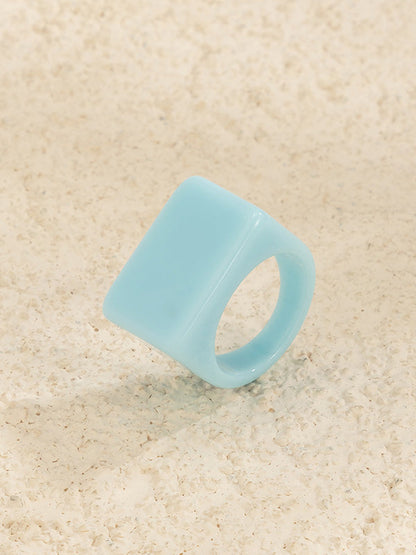 Original Stylish Resin 8 Colors Geometric Ring