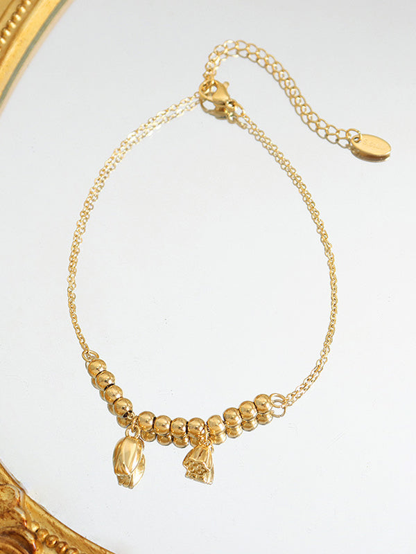 Chains Solid Color Anklet