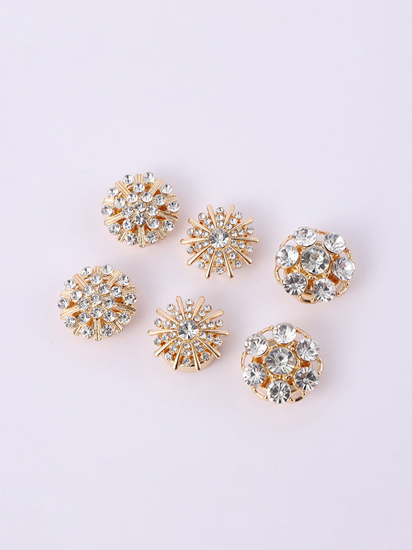 Detachable Rhine Stones Cufflink Accessories