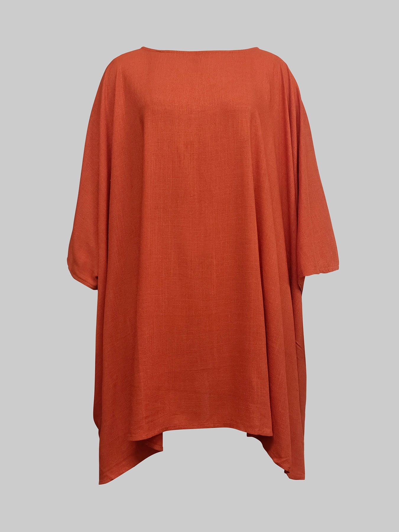 Batwing Sleeves Half Sleeves Solid Color Top + Contrast Color Wide Leg Pants Two Pieces Set