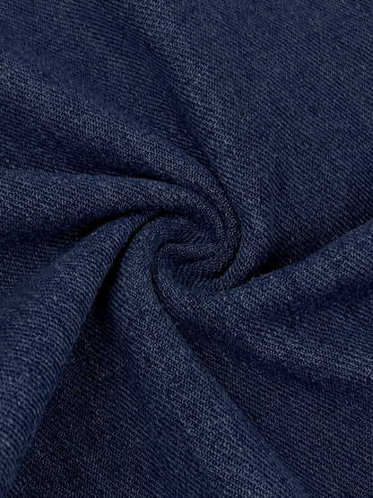 Split-Joint Pockets Hollow Geometric Buttoned Wide Leg Loose Jean Pants Bottoms